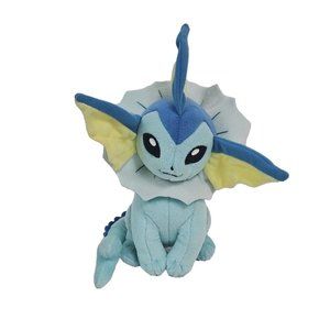 TOMY Pokemon Vaporeon 9" Inch Sitting Plush 2017